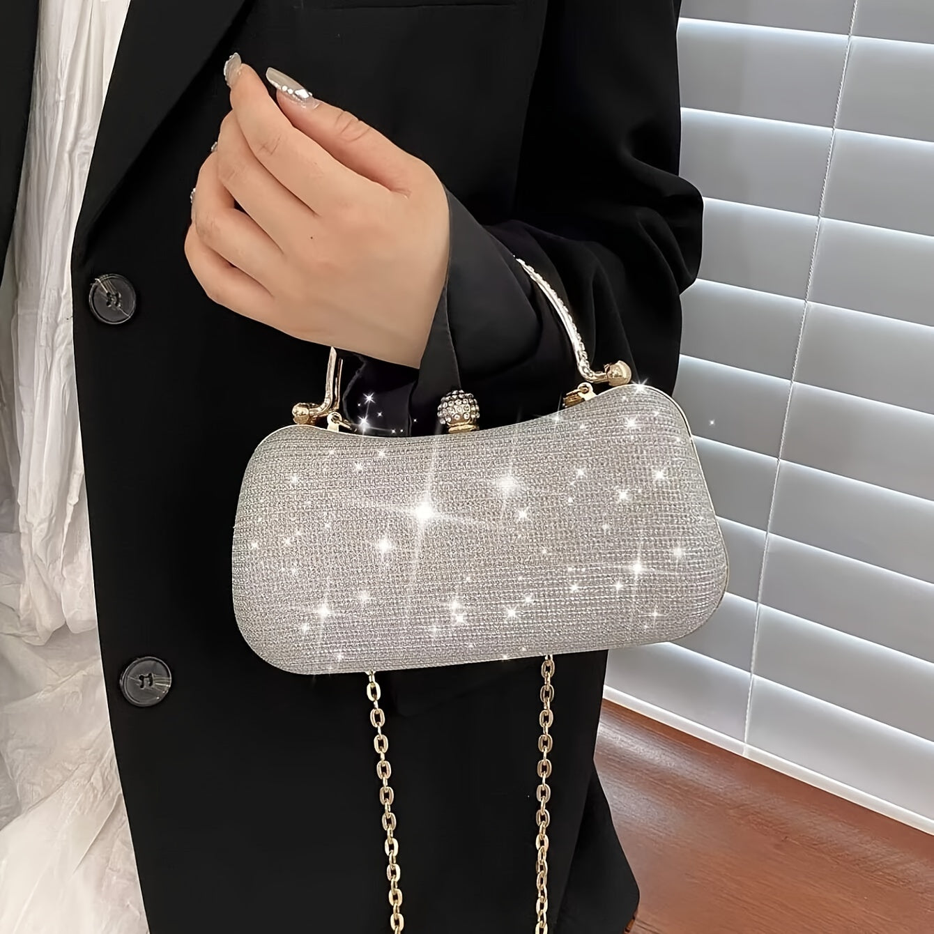 Glitter Mini Rhinestone Handbag