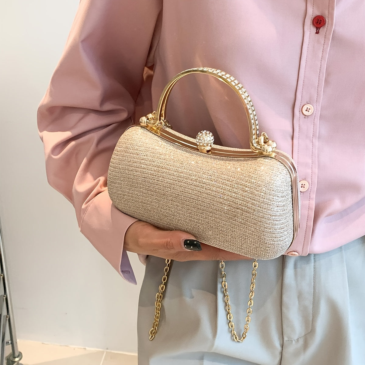 Glitter Mini Rhinestone Handbag