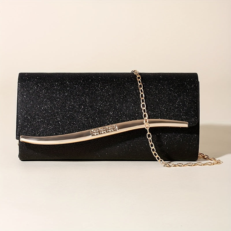 Black & Gold Evening Clutch for Women