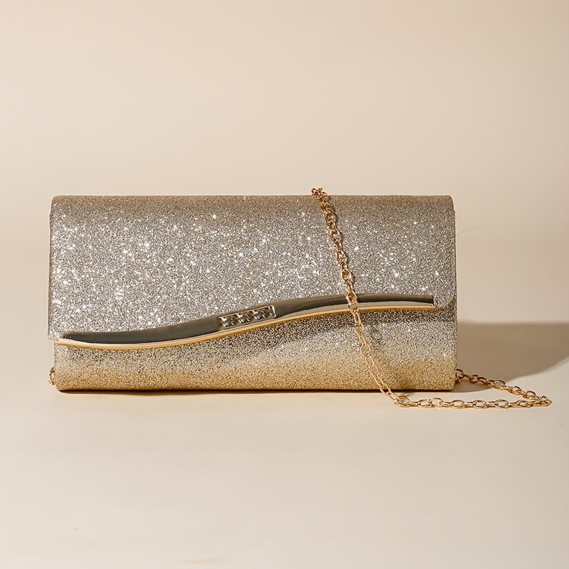Black & Gold Evening Clutch for Women