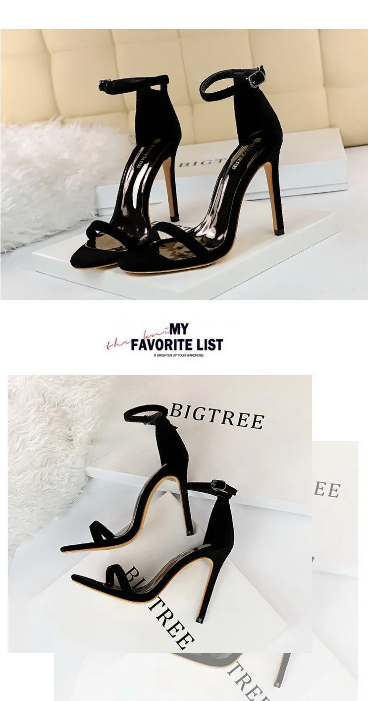 BIGTREE Shoes Summer Women Sandals Sexy Stiletto Heels Sandals Ladies Shoes High Heels 2025 New Heeled Sandals Lady Sandals