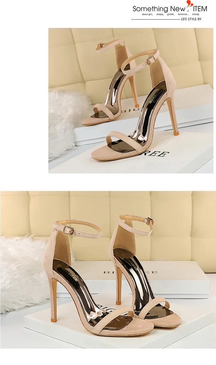 BIGTREE Shoes Summer Women Sandals Sexy Stiletto Heels Sandals Ladies Shoes High Heels 2025 New Heeled Sandals Lady Sandals