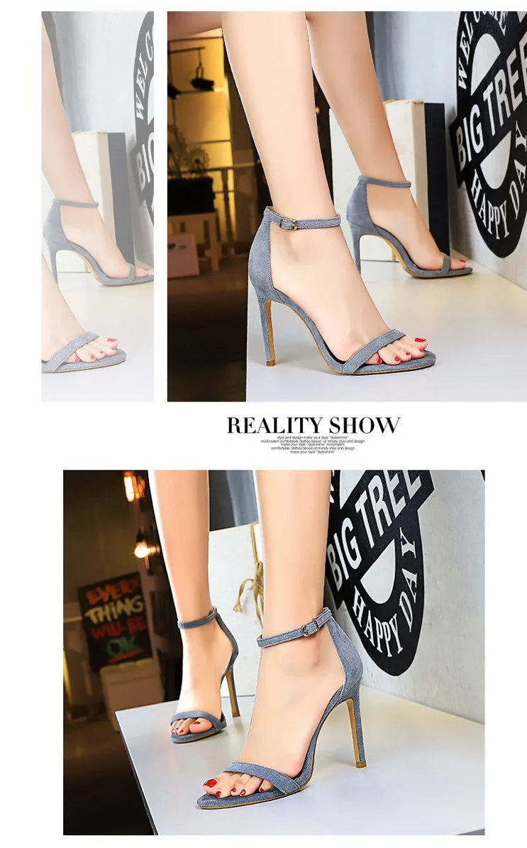 BIGTREE Shoes Summer Women Sandals Sexy Stiletto Heels Sandals Ladies Shoes High Heels 2025 New Heeled Sandals Lady Sandals