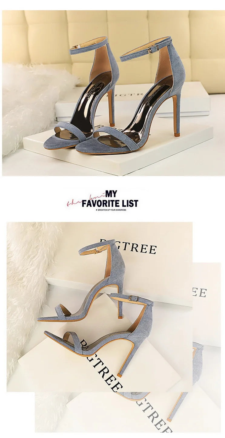 BIGTREE Shoes Summer Women Sandals Sexy Stiletto Heels Sandals Ladies Shoes High Heels 2025 New Heeled Sandals Lady Sandals