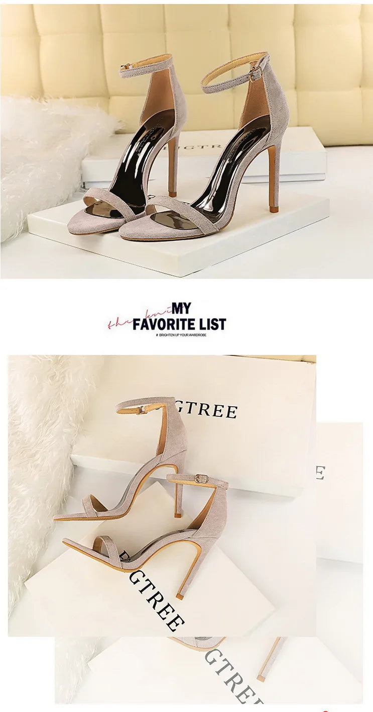 BIGTREE Shoes Summer Women Sandals Sexy Stiletto Heels Sandals Ladies Shoes High Heels 2025 New Heeled Sandals Lady Sandals