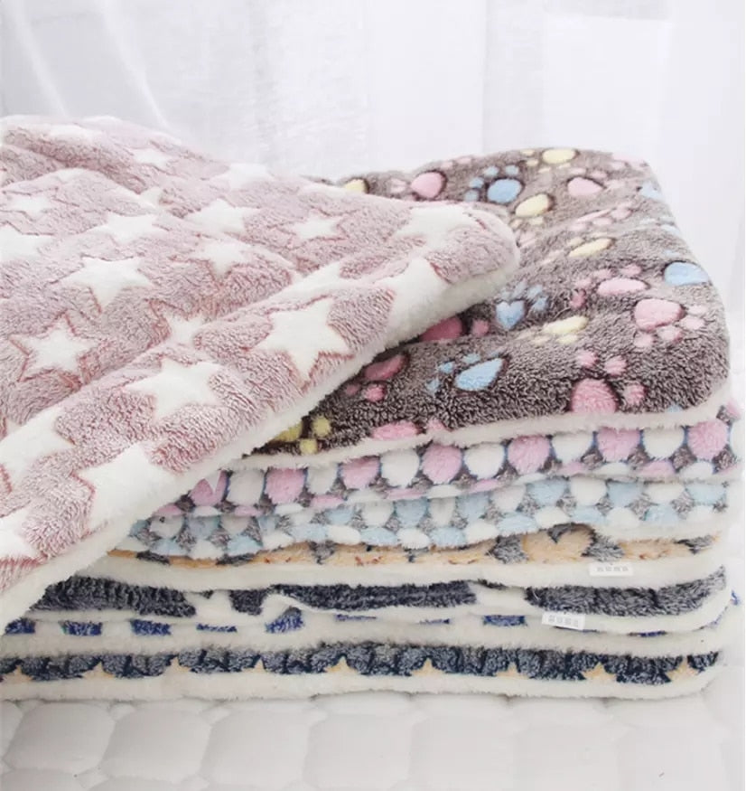 Soft Warm Dog Fleece Blanket - EasyDailyLife