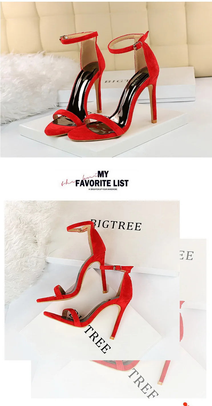 BIGTREE Shoes Summer Women Sandals Sexy Stiletto Heels Sandals Ladies Shoes High Heels 2025 New Heeled Sandals Lady Sandals