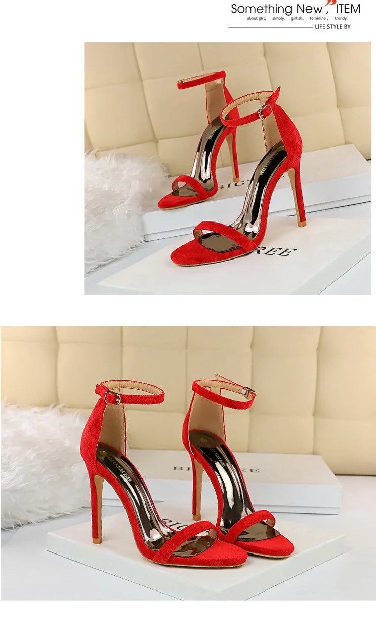 BIGTREE Shoes Summer Women Sandals Sexy Stiletto Heels Sandals Ladies Shoes High Heels 2025 New Heeled Sandals Lady Sandals