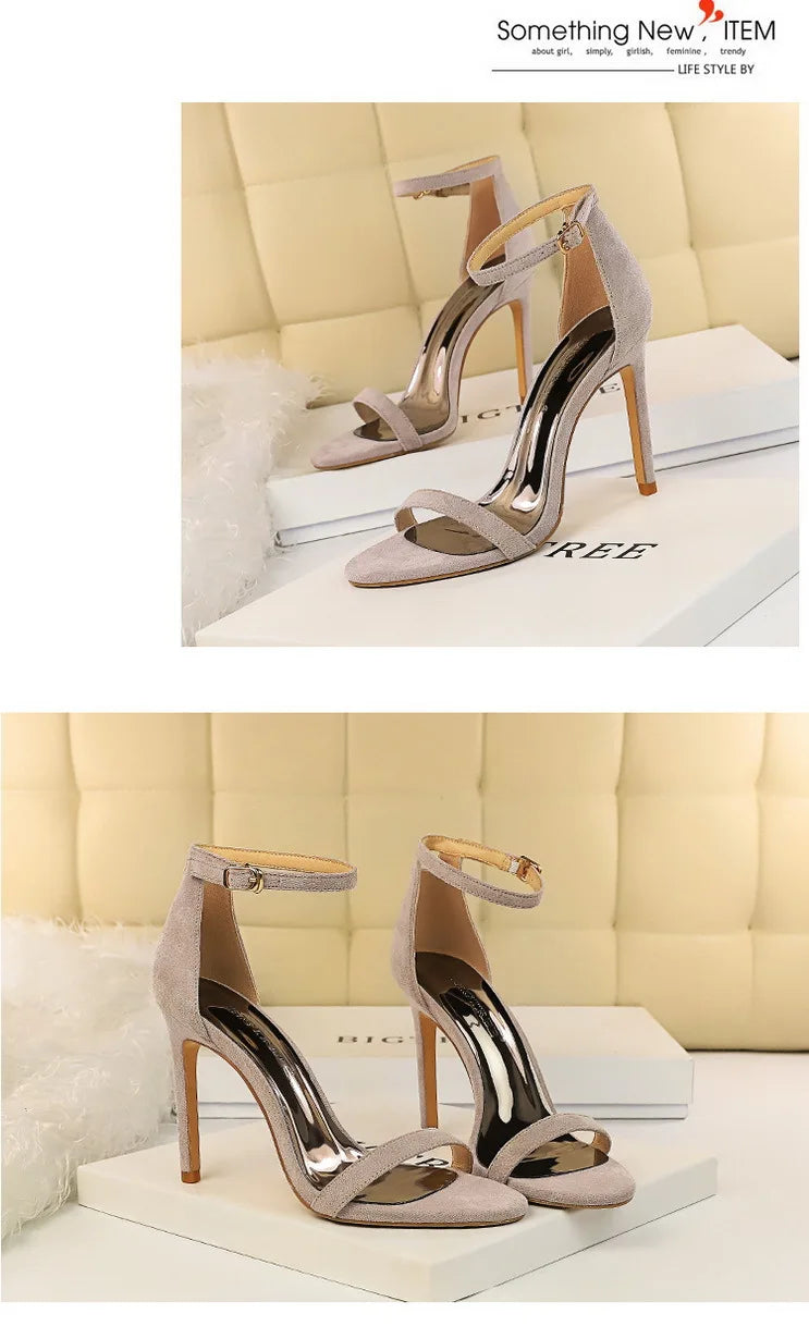 BIGTREE Shoes Summer Women Sandals Sexy Stiletto Heels Sandals Ladies Shoes High Heels 2025 New Heeled Sandals Lady Sandals