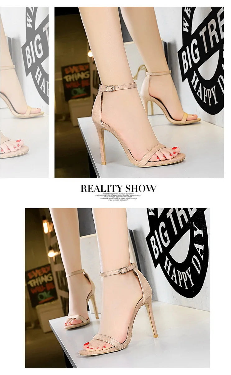 BIGTREE Shoes Summer Women Sandals Sexy Stiletto Heels Sandals Ladies Shoes High Heels 2025 New Heeled Sandals Lady Sandals