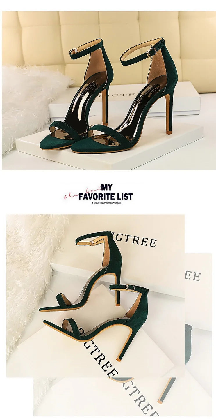 BIGTREE Shoes Summer Women Sandals Sexy Stiletto Heels Sandals Ladies Shoes High Heels 2025 New Heeled Sandals Lady Sandals