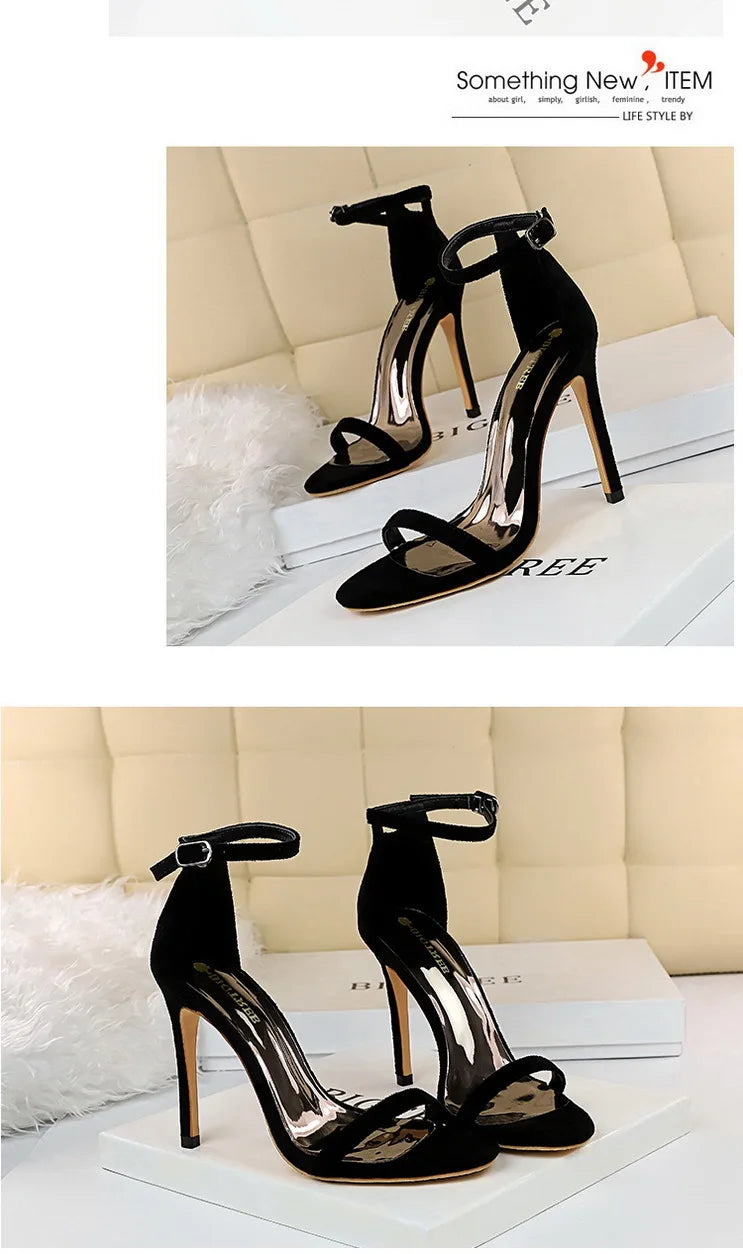 BIGTREE Shoes Summer Women Sandals Sexy Stiletto Heels Sandals Ladies Shoes High Heels 2025 New Heeled Sandals Lady Sandals
