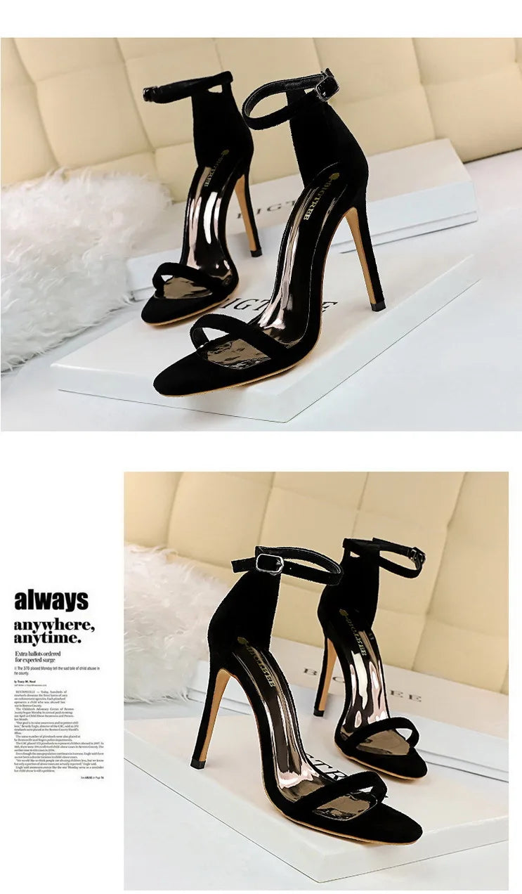 BIGTREE Shoes Summer Women Sandals Sexy Stiletto Heels Sandals Ladies Shoes High Heels 2025 New Heeled Sandals Lady Sandals