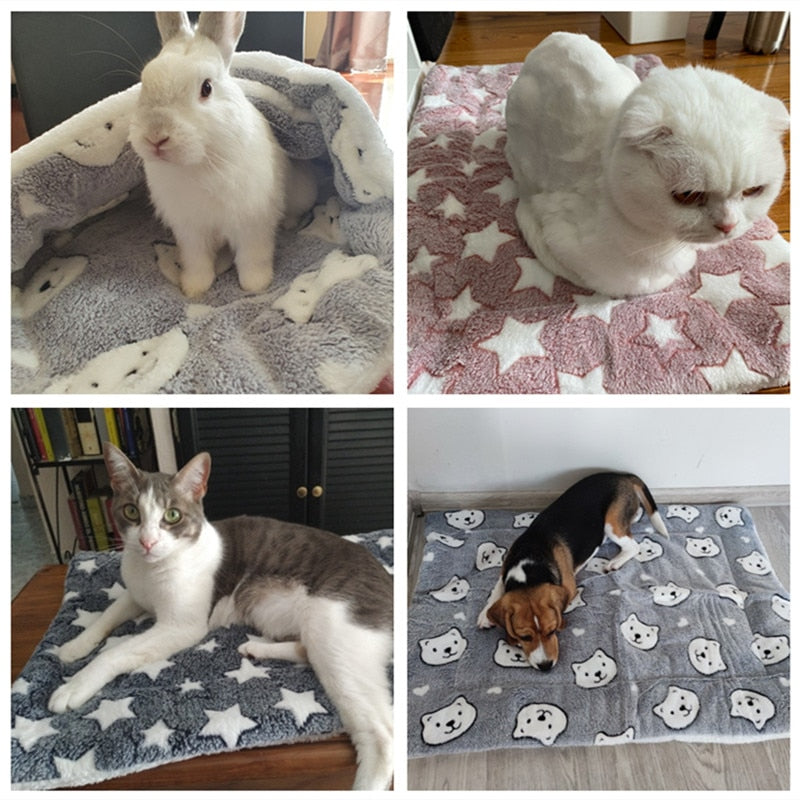 Soft Warm Dog Fleece Blanket - EasyDailyLife