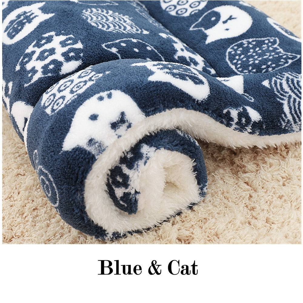 Soft Warm Dog Fleece Blanket - EasyDailyLife
