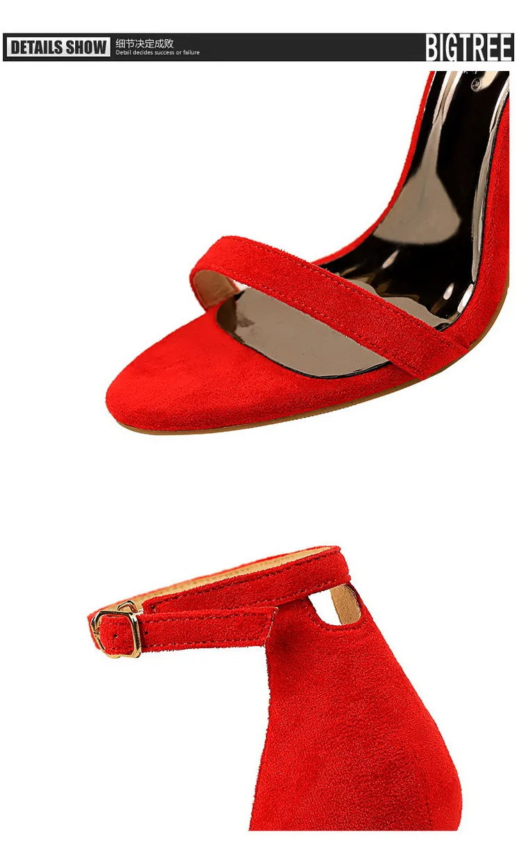 BIGTREE Shoes Summer Women Sandals Sexy Stiletto Heels Sandals Ladies Shoes High Heels 2025 New Heeled Sandals Lady Sandals