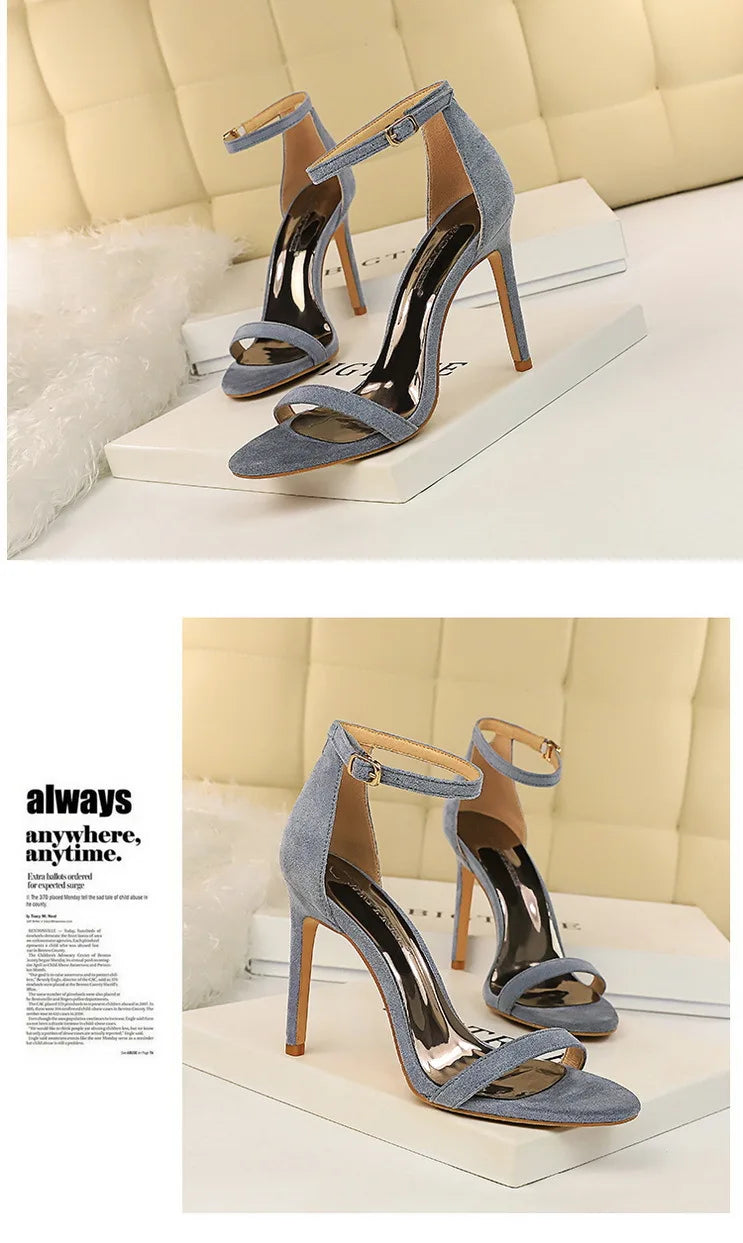 BIGTREE Shoes Summer Women Sandals Sexy Stiletto Heels Sandals Ladies Shoes High Heels 2025 New Heeled Sandals Lady Sandals