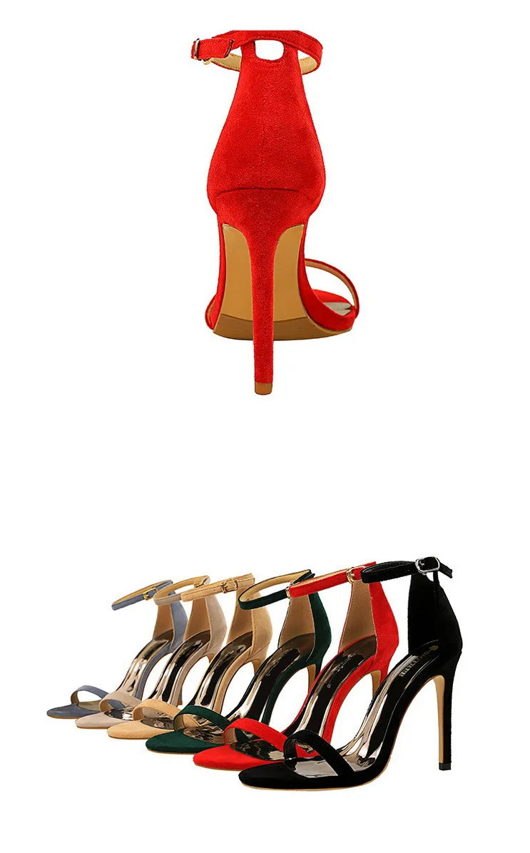 BIGTREE Shoes Summer Women Sandals Sexy Stiletto Heels Sandals Ladies Shoes High Heels 2025 New Heeled Sandals Lady Sandals