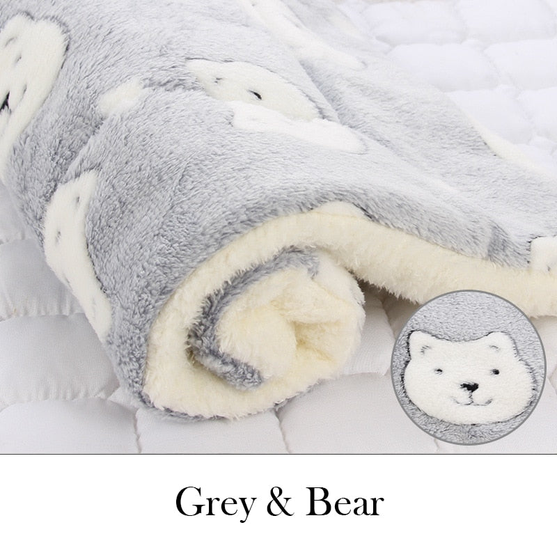 Soft Warm Dog Fleece Blanket - EasyDailyLife