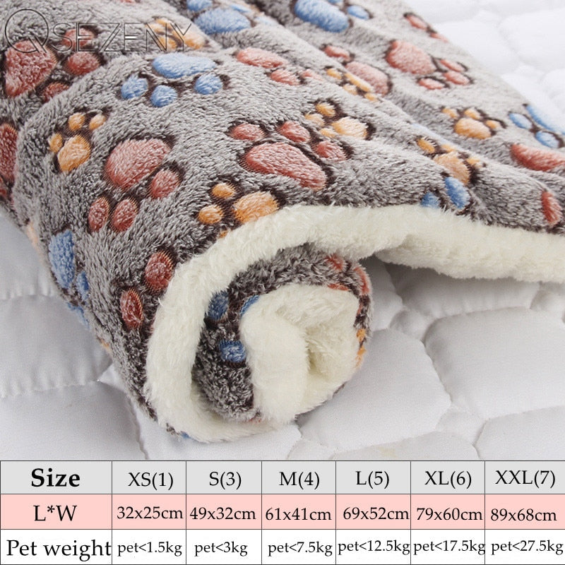 Soft Warm Dog Fleece Blanket - EasyDailyLife