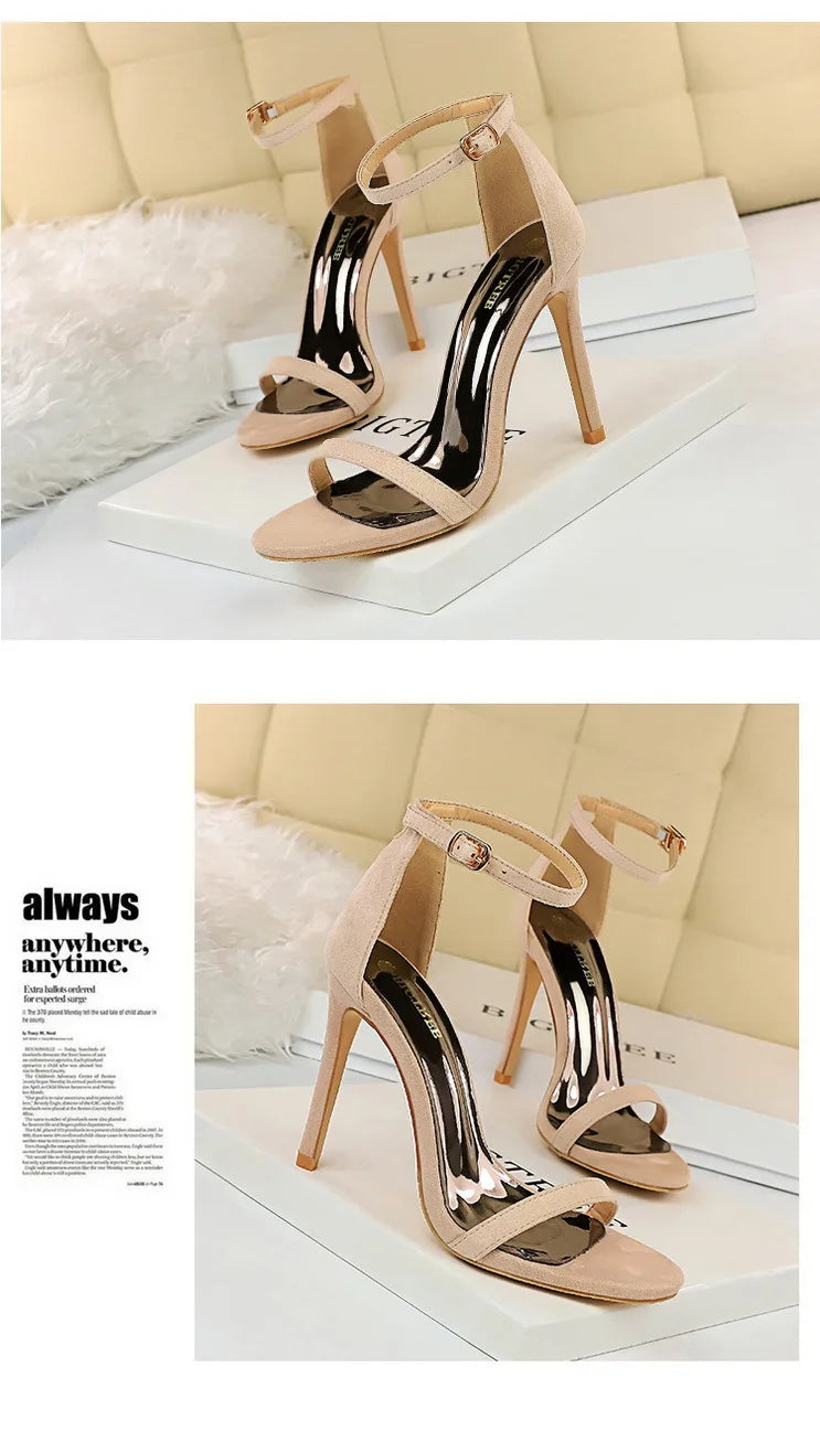 BIGTREE Shoes Summer Women Sandals Sexy Stiletto Heels Sandals Ladies Shoes High Heels 2025 New Heeled Sandals Lady Sandals