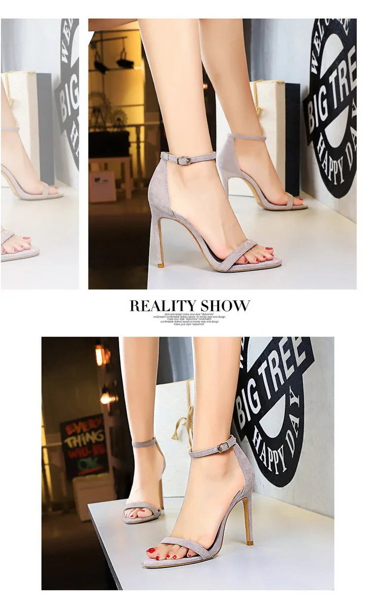 BIGTREE Shoes Summer Women Sandals Sexy Stiletto Heels Sandals Ladies Shoes High Heels 2025 New Heeled Sandals Lady Sandals