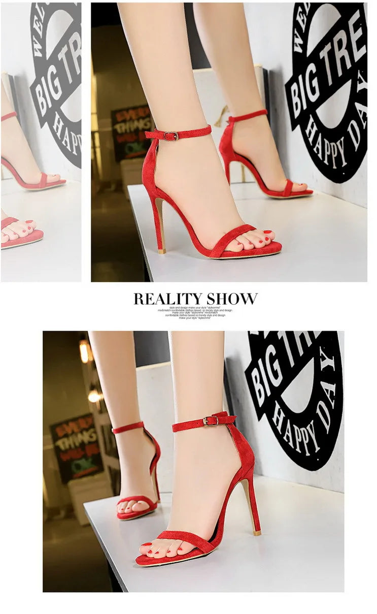 BIGTREE Shoes Summer Women Sandals Sexy Stiletto Heels Sandals Ladies Shoes High Heels 2025 New Heeled Sandals Lady Sandals