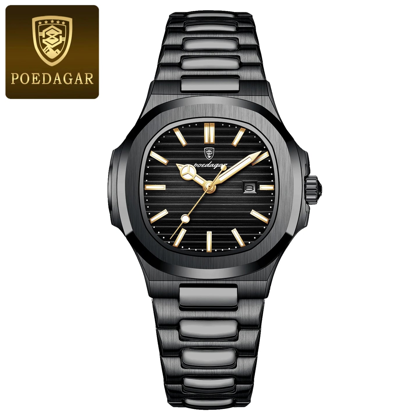 POEDAGAR Luxury Women's Square Watch