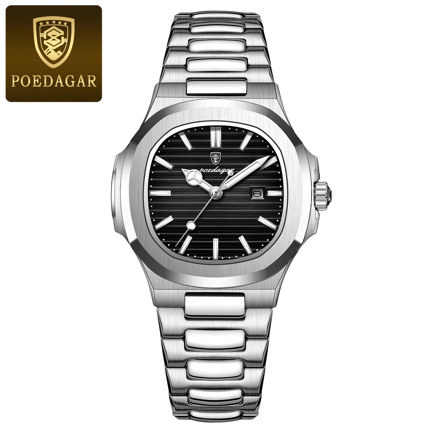 POEDAGAR Luxury Women's Square Watch
