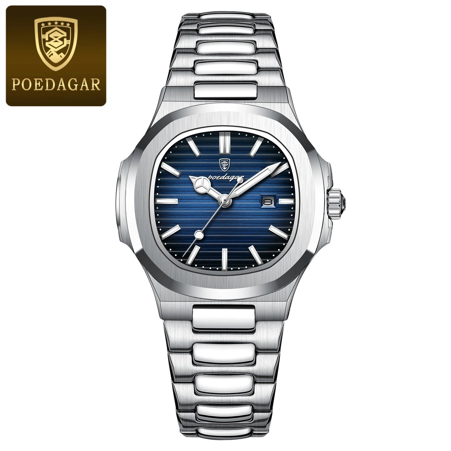 POEDAGAR Luxury Women's Square Watch