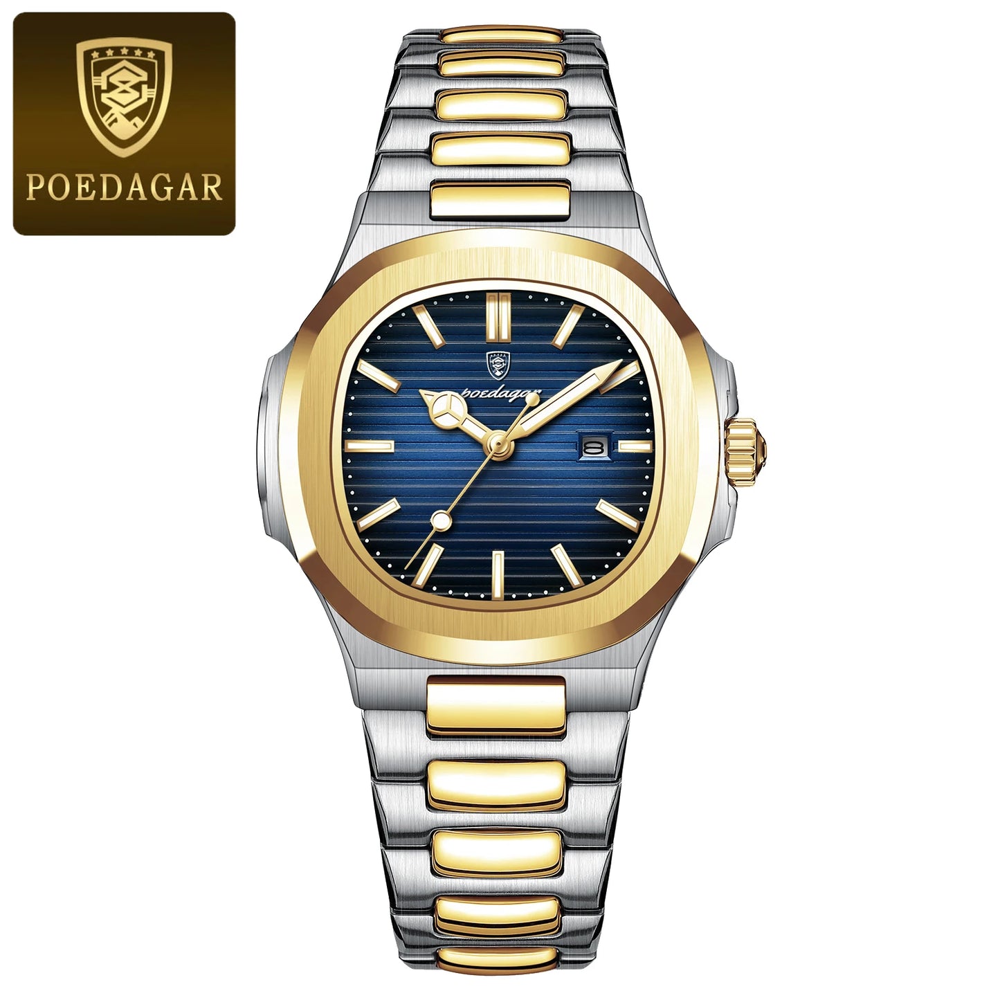 POEDAGAR Luxury Women's Square Watch