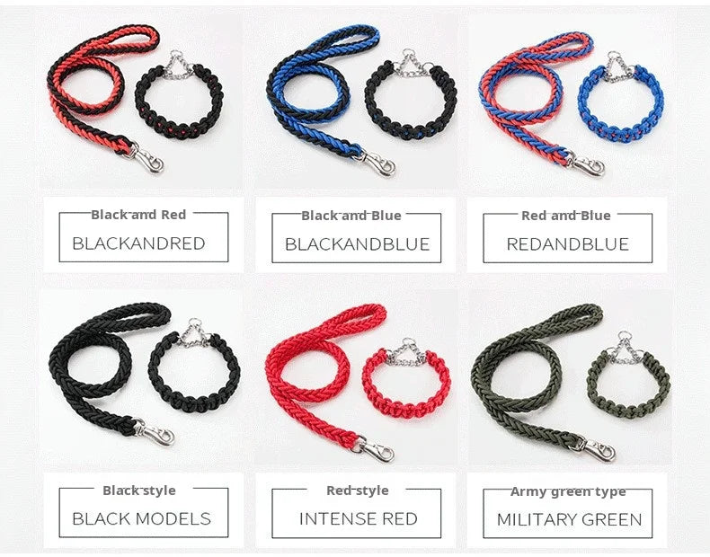 5FT Braided Dog Leash – Durable & Comfortable