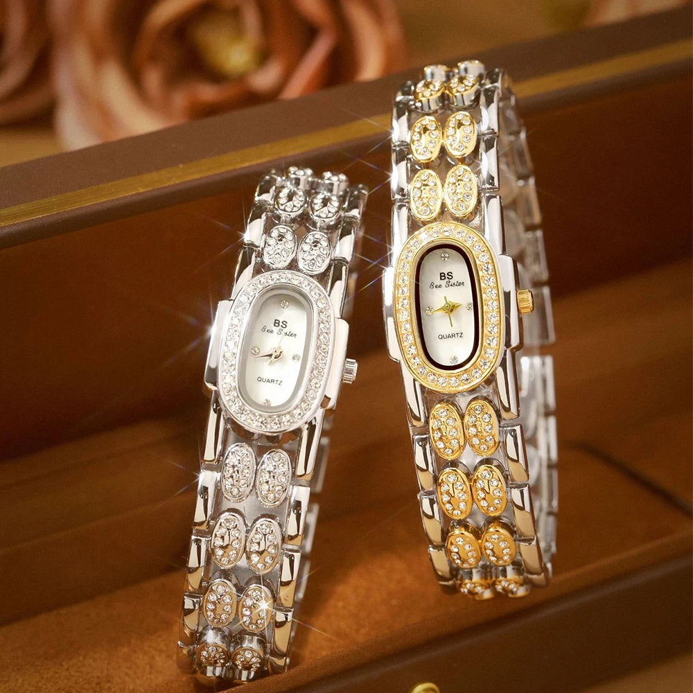 Elegant Women's Luxury Gold Diamond Watch