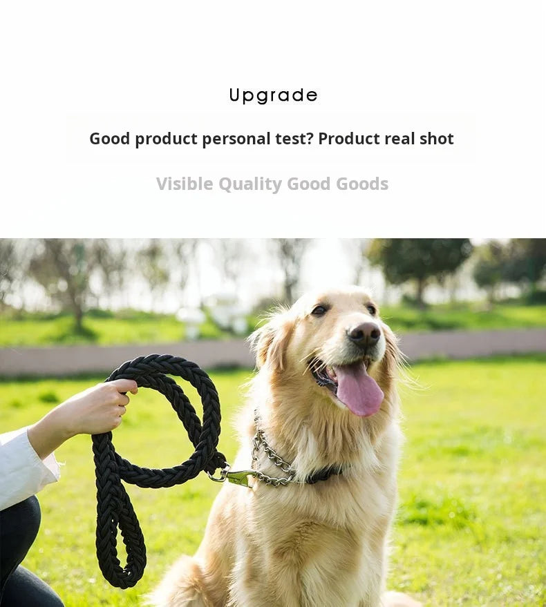 5FT Braided Dog Leash – Durable & Comfortable
