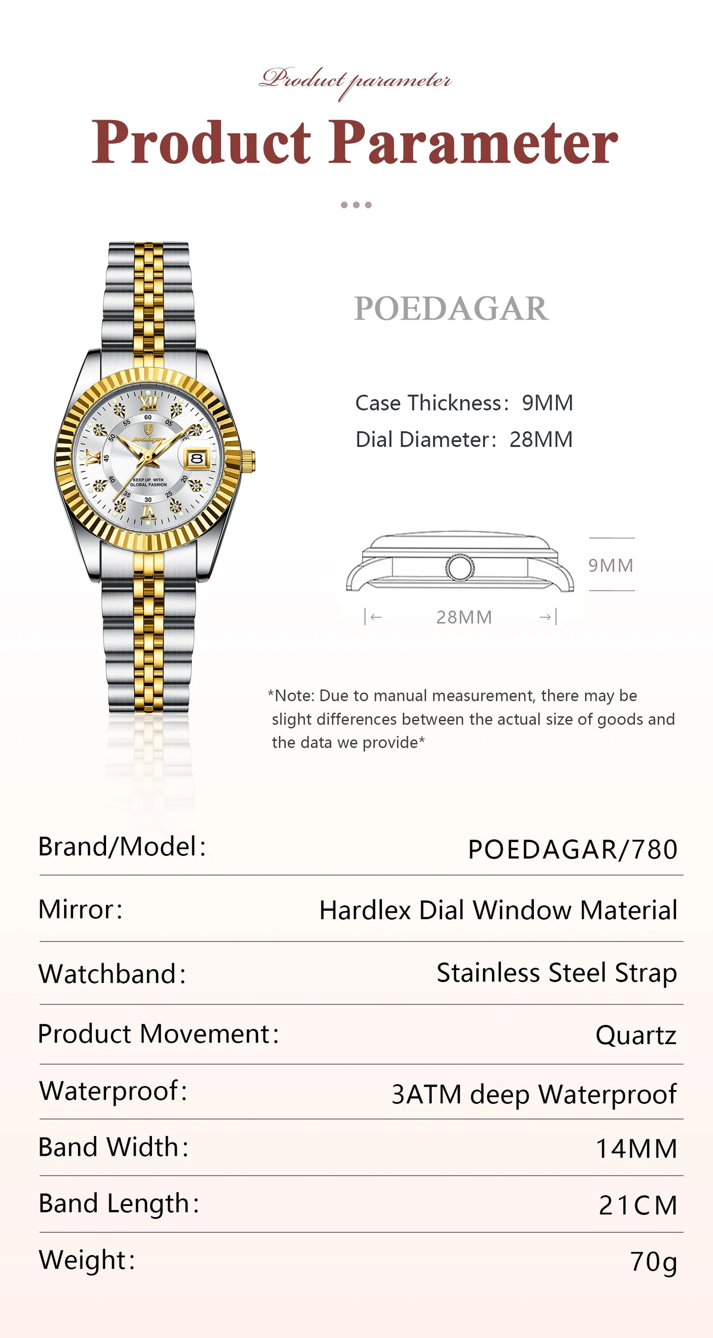 Luxury Women's Waterproof Stainless Steel Quartz Watch - EasyDailyLife
