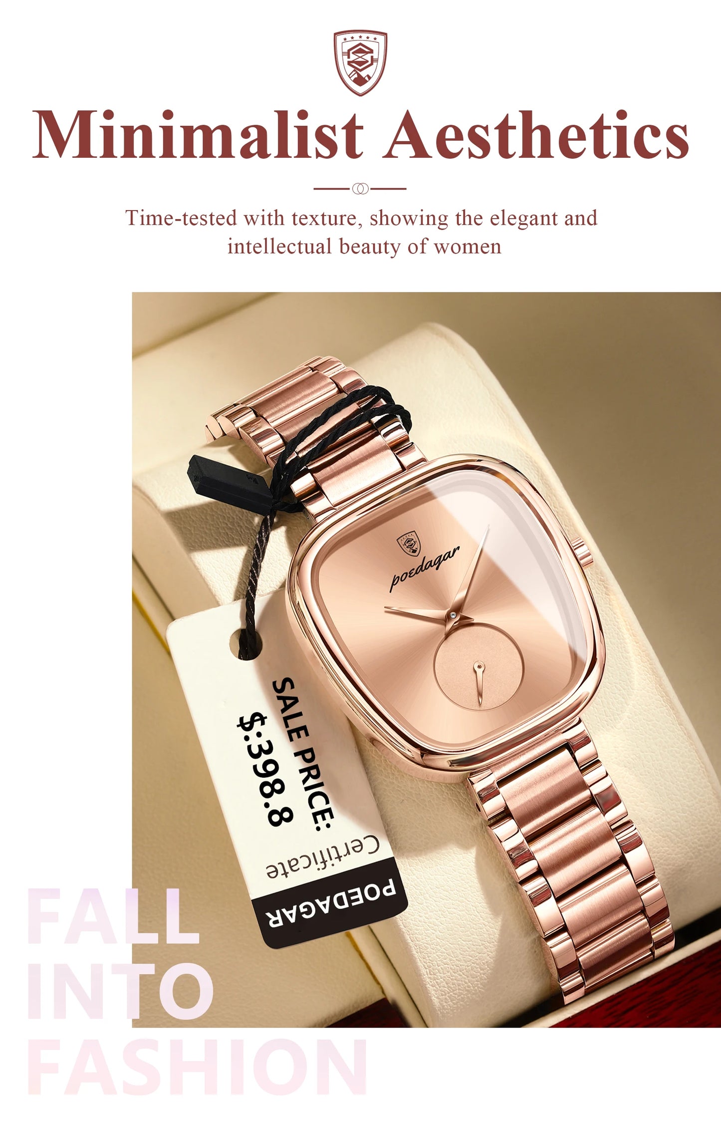 Women's Stainless Steel Waterproof Quartz Watch - EasyDailyLife