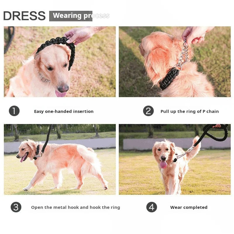 5FT Braided Dog Leash – Durable & Comfortable