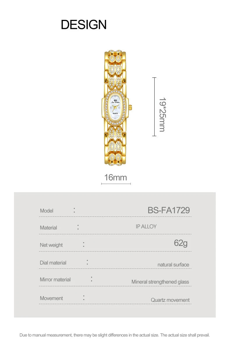 Elegant Women's Luxury Gold Diamond Watch