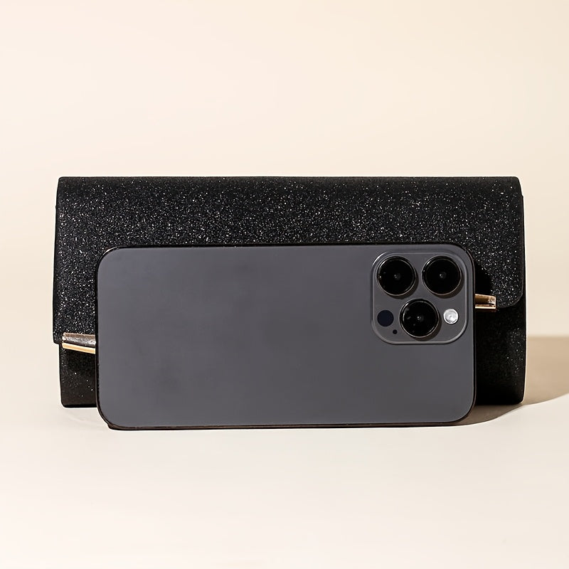 Black & Gold Evening Clutch for Women