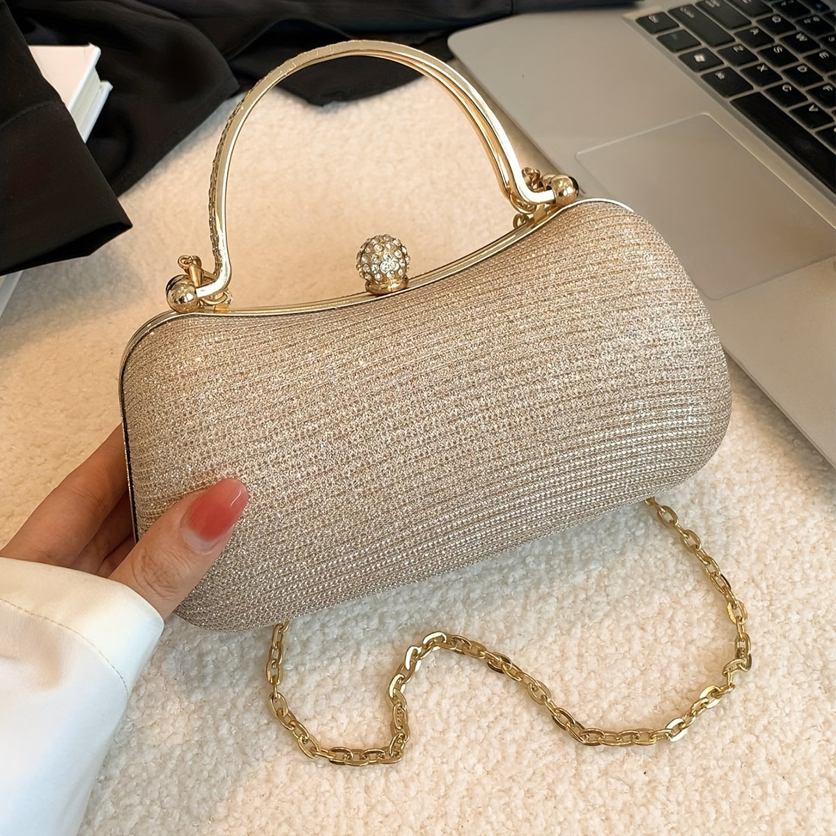 Glitter Mini Rhinestone Handbag