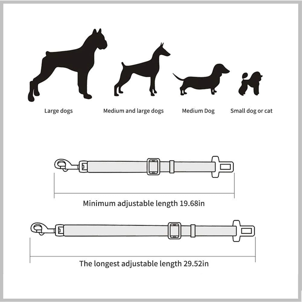 Adjustable Dog Car Seat Belt - EasyDailyLife