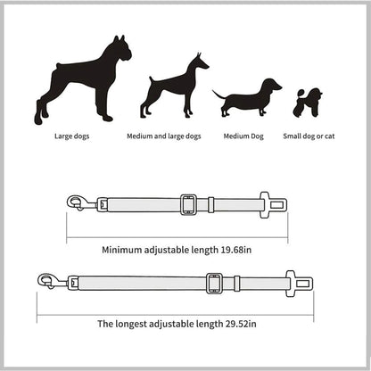 Adjustable Dog Car Seat Belt - EasyDailyLife