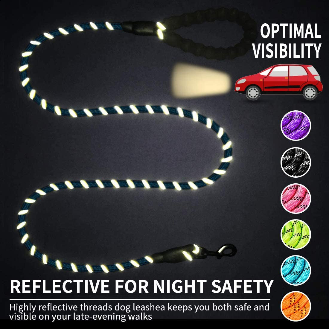 Premium Quality Nylon Reflective Leash (1.5 Meter) - EasyDailyLife