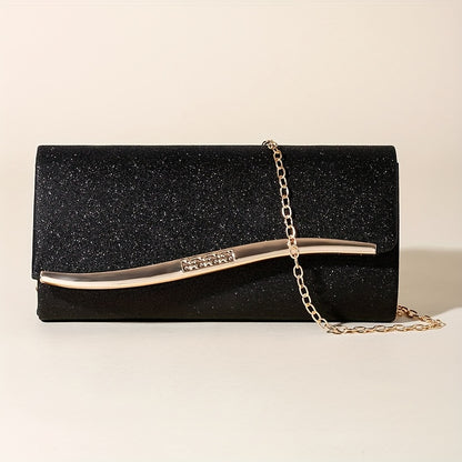 Black & Gold Evening Clutch for Women