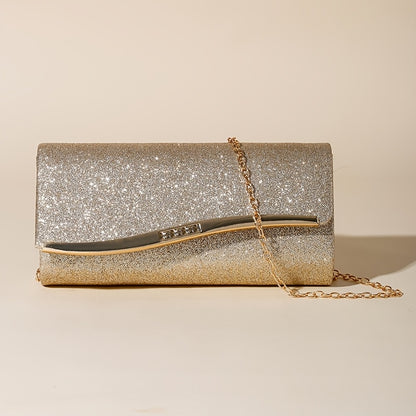 Black & Gold Evening Clutch for Women