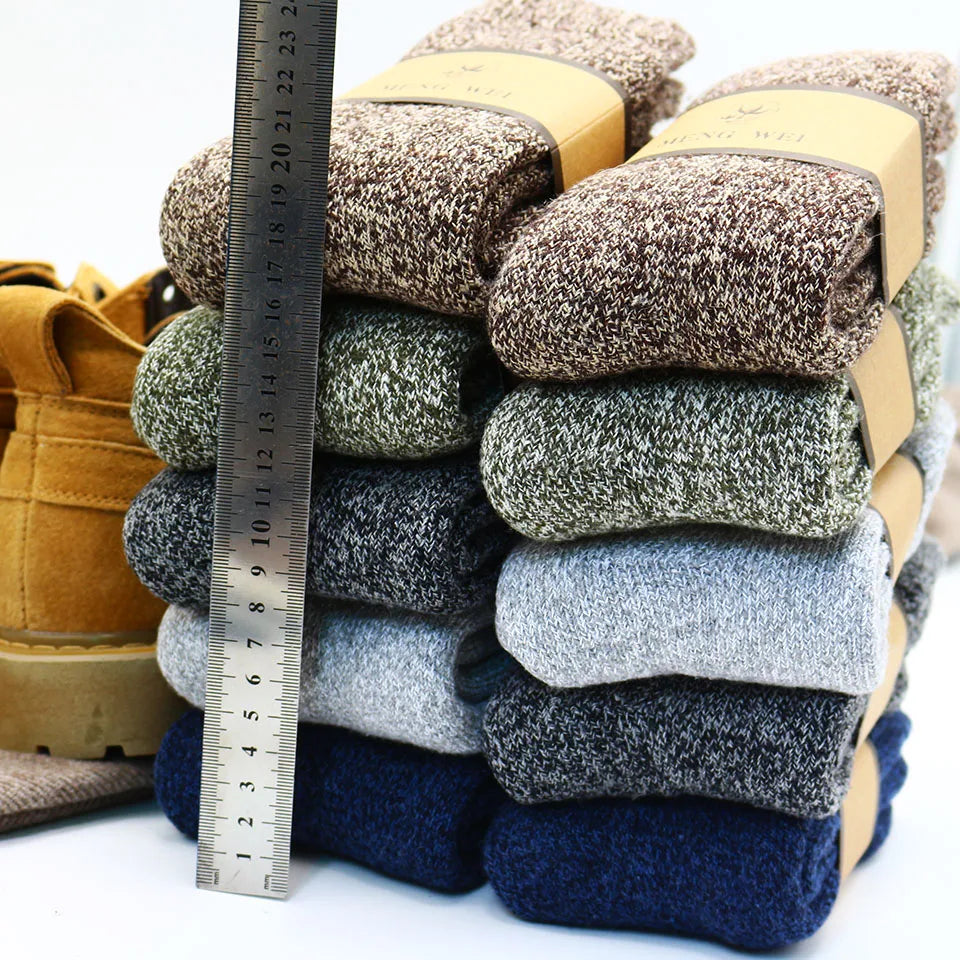Men's Winter Merino Wool Socks – Warm & Thick (3 Pairs) - EasyDailyLife