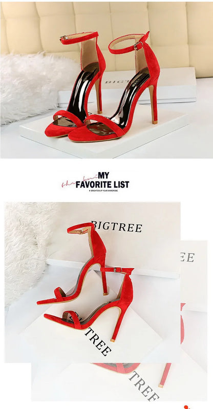 BIGTREE Shoes Summer Women Sandals Sexy Stiletto Heels Sandals Ladies Shoes High Heels 2025 New Heeled Sandals Lady Sandals