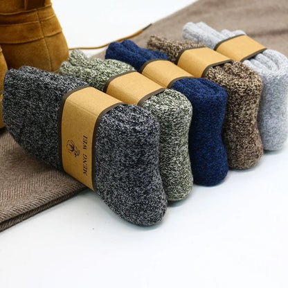 Men's Winter Merino Wool Socks – Warm & Thick (3 Pairs) - EasyDailyLife