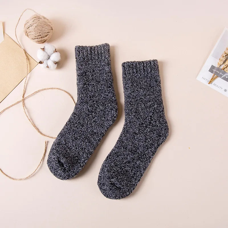 Men's Winter Merino Wool Socks – Warm & Thick (3 Pairs) - EasyDailyLife