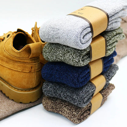 Men's Winter Merino Wool Socks – Warm & Thick (3 Pairs) - EasyDailyLife